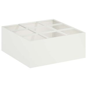 vidaXL Kerti cser&eacute;p Feh&eacute;r 100 x 100 x 20 cm Hidegen hengerelt ac&eacute;l