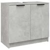 vidaXL betonsz&uuml;rke sz&iacute;nű szerelt fa f&uuml;rdőszobaszekr&eacute;ny 64,5x33,5x59 cm