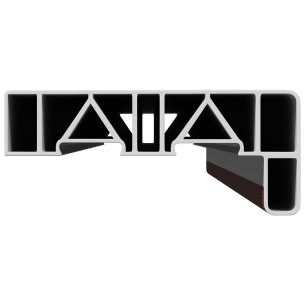 vidaXL Ablakp&aacute;rk&aacute;ny Barna Fa 80 x 15 x 4,5 cm PVC