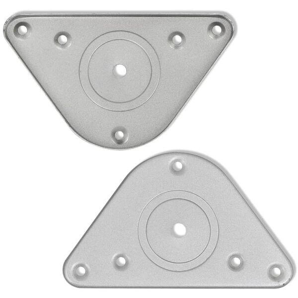 4 db állítható magasságú csiszolt nikkel asztalláb 1100 mm