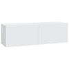 vidaXL 7 r&eacute;szes feh&eacute;r szerelt fa TV-szekr&eacute;nyszett
