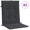 vidaXL 2 db fekete oxford sz&ouml;vet h&aacute;tt&aacute;ml&aacute;s sz&eacute;kp&aacute;rna 100x50x3 cm