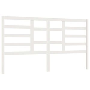 vidaXL feh&eacute;r t&ouml;m&ouml;r fenyőfa &aacute;gyfejt&aacute;mla 186 x 4 x 104 cm
