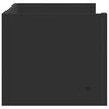 vidaXL fekete szerelt fa fali polc 100x35x30,5 cm