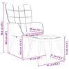 vidaXL k&eacute;k sz&ouml;vet pihenőfotel l&aacute;btart&oacute;val