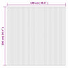 vidaXL n&eacute;gysz&ouml;gletű barna bambusz szőnyeg 100 x 100 cm