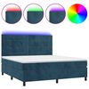 vidaXL s&ouml;t&eacute;tk&eacute;k b&aacute;rsony rug&oacute;s &eacute;s LED-es &aacute;gy matraccal 160x200 cm