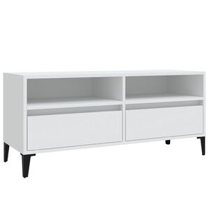 vidaXL feh&eacute;r szerelt fa TV-szekr&eacute;ny 100x34,5x44,5 cm
