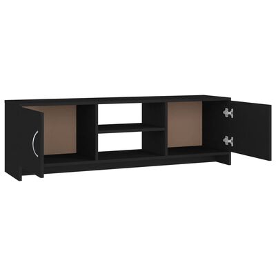 vidaXL fekete forgácslap TV-szekrény 120 x 30 x 37,5 cm