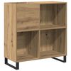 vidaXL Hanglemez szekr&eacute;ny k&eacute;zműves t&ouml;lgy 84,5 x 38 x 89 cm Szerelt Fa