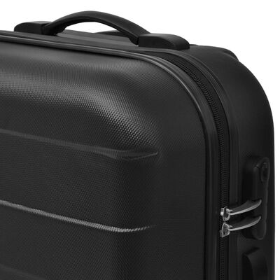 vidaXL 3 darabos kemény borítású utazó táska szett fekete