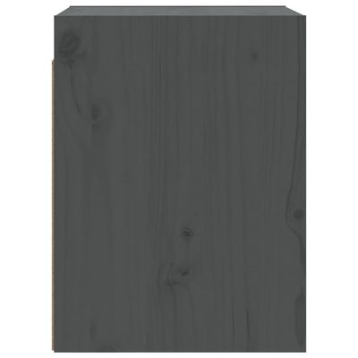 vidaXL 2 darab szürke tömör fenyőfa faliszekrény 30 x 30 x 40 cm