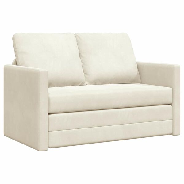 vidaXL Kanap&eacute;&aacute;gy 122cm Kr&eacute;m B&aacute;rsony