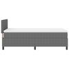 vidaXL Boxrugós ágy Világosszürke és fehér 203 x 80 x 88 cm