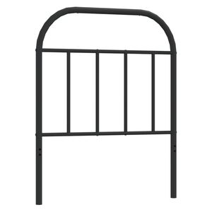 vidaXL fekete f&eacute;m csere fejt&aacute;mla 75 cm