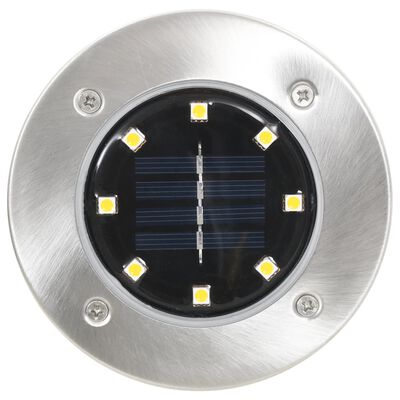 vidaXL 8 db fehér napelemes talajba szúrható LED-lámpa