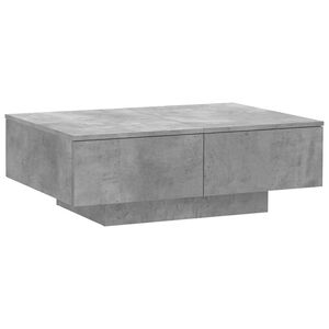 vidaXL betonsz&uuml;rke szerelt fa doh&aacute;nyz&oacute;asztal 90 x 60 x 31 cm