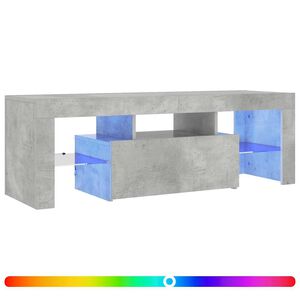 vidaXL betonsz&uuml;rke TV-szekr&eacute;ny LED-l&aacute;mp&aacute;kkal 120 x 35 x 40 cm