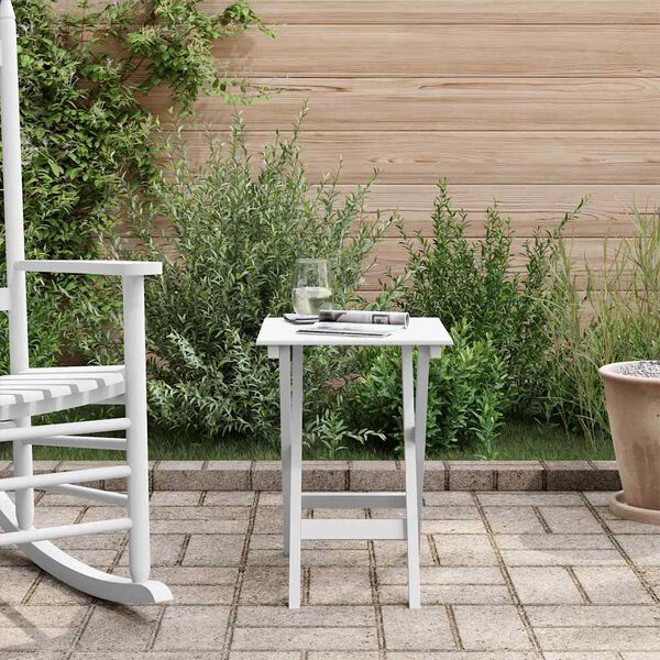 vidaXL feh&eacute;r t&ouml;m&ouml;r ny&aacute;rfa &ouml;sszecsukhat&oacute; kisasztal