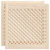 vidaXL 2 db t&ouml;m&ouml;r fenyőfa r&aacute;csos szekr&eacute;nyajt&oacute; 59,5x61,5 cm
