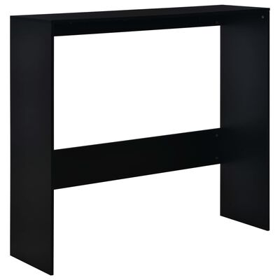 vidaXL fekete bárasztal 2 asztallappal 130 x 40 x 120 cm
