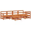 vidaXL Kerti lounge szett 6 pcs Viaszbarna T&ouml;m&ouml;r fenyő