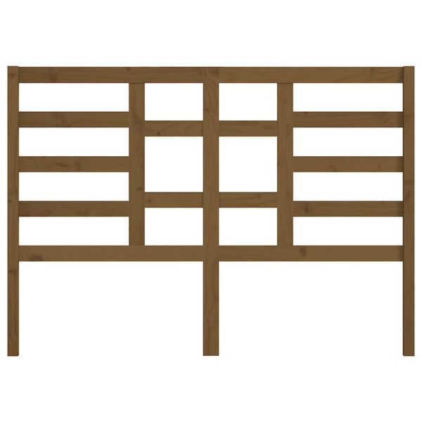 vidaXL mézbarna tömör fenyőfa ágyfejtámla 141 x 4 x 104 cm