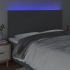 vidaXL s&ouml;t&eacute;tsz&uuml;rke sz&ouml;vet LED-es fejt&aacute;mla 160x5x118/128 cm