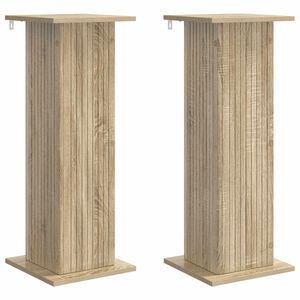 vidaXL N&ouml;v&eacute;ny&aacute;llv&aacute;ny 2 pcs Sonoma T&ouml;lgy 30,5 x 30 x 80,5 cm Szerelt Fa