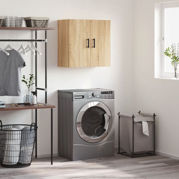 vidaXL sonoma t&ouml;lgy sz&iacute;nű szerelt fa faliszekr&eacute;ny 60 x 31 x 60 cm