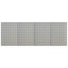 vidaXL 4 db falra szerelhető ac&eacute;l r&ouml;gz&iacute;tőt&aacute;bla 40 x 58 cm