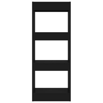 vidaXL fekete forgácslap könyvszekrény/térelválasztó 40 x 30 x 103 cm