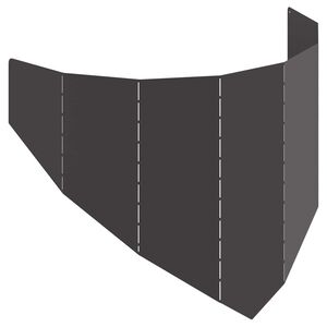 vidaXL Fűszeg&eacute;lyez&eacute;s 100 x 45 cm Ac&eacute;l Fekete