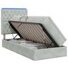 vidaXL LED t&aacute;rol&oacute;s &aacute;gy matraccal Vil&aacute;gossz&uuml;rke 100 x 200 cm B&aacute;rsony