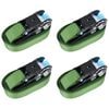 vidaXL 4 db zöld racsnis rögzítő heveder 800 daN 6 m