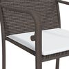 vidaXL 4 db barna polyrattan kerti szék párnával 56x59x84 cm