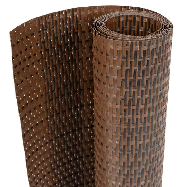 vidaXL barna &eacute;s fekete polyrattan erk&eacute;lyparav&aacute;n 500x80 cm