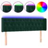 vidaXL s&ouml;t&eacute;tz&ouml;ld b&aacute;rsony LED-es fejt&aacute;mla 163 x 16 x 78/88 cm