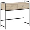 vidaXL Konzolasztal Sonoma T&ouml;lgy 90 x 33 x 80,5 cm Szerelt Fa