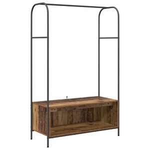 vidaXL Ruhafog&oacute; Barna T&ouml;lgy 100 x 44 x 160 cm Szerelt Fa