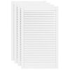 vidaXL Lamell&aacute;s ajt&oacute;k ajt&oacute;val 4 db Feh&eacute;r 69 x 49,4 cm T&ouml;m&ouml;r Fenyőfa