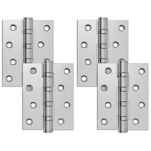 vidaXL Zsan&eacute;r 4 db 100 x 78 x 13 mm Ez&uuml;st Ac&eacute;l