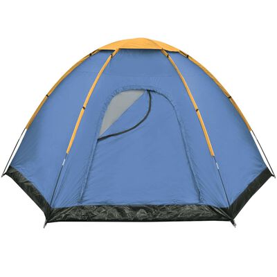 vidaXL 6 személyes kék és sárga sátor