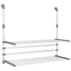 vidaXL alum&iacute;nium erk&eacute;ly ruhasz&aacute;r&iacute;t&oacute; 89 x 25 x (60-95) cm