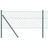vidaXL L&aacute;ncssoros ker&iacute;t&eacute;s talajfix 25 x 0,4 m PVC-bevonatos ac&eacute;l Z&ouml;ld