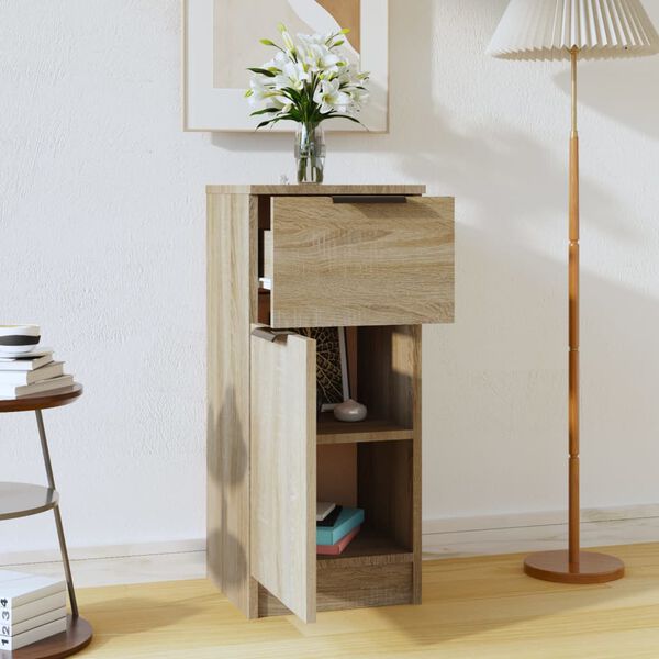 vidaXL sonoma t&ouml;lgy sz&iacute;nű szerelt fa t&aacute;lal&oacute;szekr&eacute;ny 30 x 30 x 70 cm