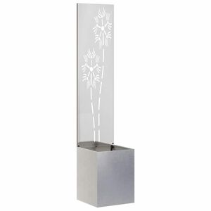 vidaXL Kertv&eacute;dő v&aacute;szon Ez&uuml;st 32 x 32 x 150 cm Rozsdamentes ac&eacute;l