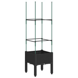 vidaXL fekete polipropil&eacute;n r&aacute;csos kerti &uuml;ltetől&aacute;da 40 x 40 x 142,5 cm