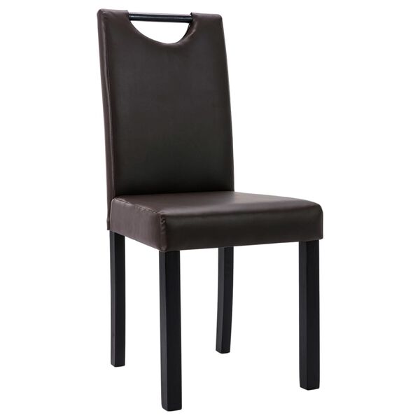 vidaXL 6 db barna műbőr &eacute;tkezősz&eacute;k