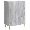 vidaXL Sz&eacute;f fi&oacute;kkal Sz&uuml;rke Sonoma 66 x 34,5 x 90 cm Szerelt Fa